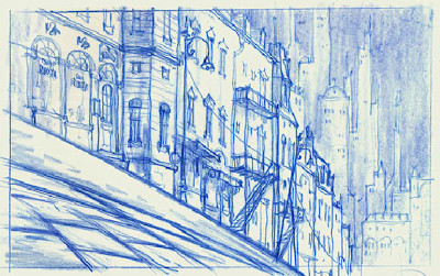 Drawing Backgrounds for Animation Living Lines Library Les Triplettes De Belleville the