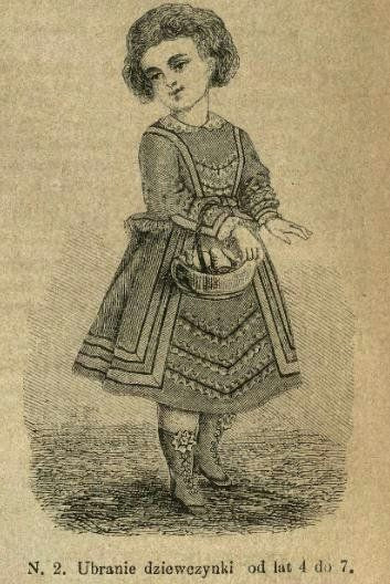 Drawing for 7 Years Old Girl Ubranie Dla Dziewczynki 4 7 Lat 1871 Dress for A 4 7