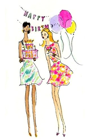 Drawing for Birthday Girl Happy Birthday Lilly Pulitzer Happy Birthday Me Happy