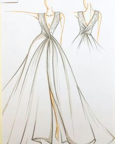 Drawing Gown Designs Easy 55 Best Wedding Dress Sketches Images Wedding Dress