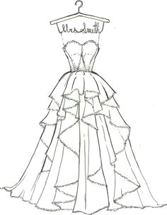 Drawing Gown Designs Easy 7 Best Wedding Dress Sketches Images Wedding Dress