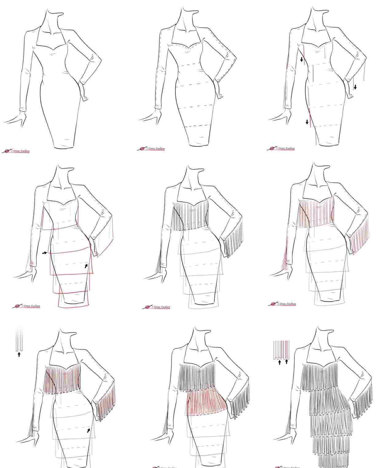 Drawing Gown Designs Easy Pictures Of Easy Dresses to Draw Ficts