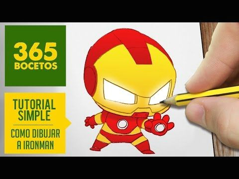 Drawing Iron Man Easy Como Dibujar Ironman Kawaii Paso A Paso Kawaii Facil How