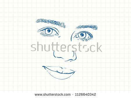 Drawing Of Teenage Girl Beautiful Smiling Face Of Teenage Girl with Beautiful Eyes