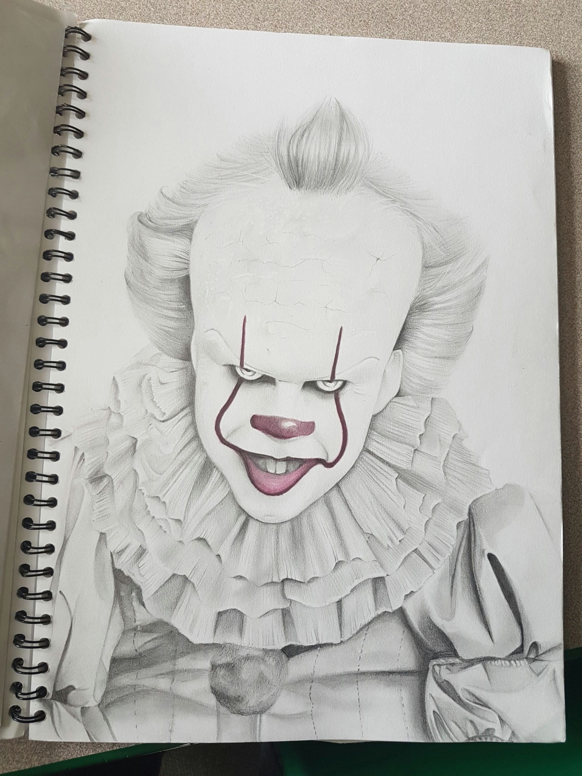 Drawing Pennywise Easy Pennywise George Young Pencil 2017 Scary Drawings Art