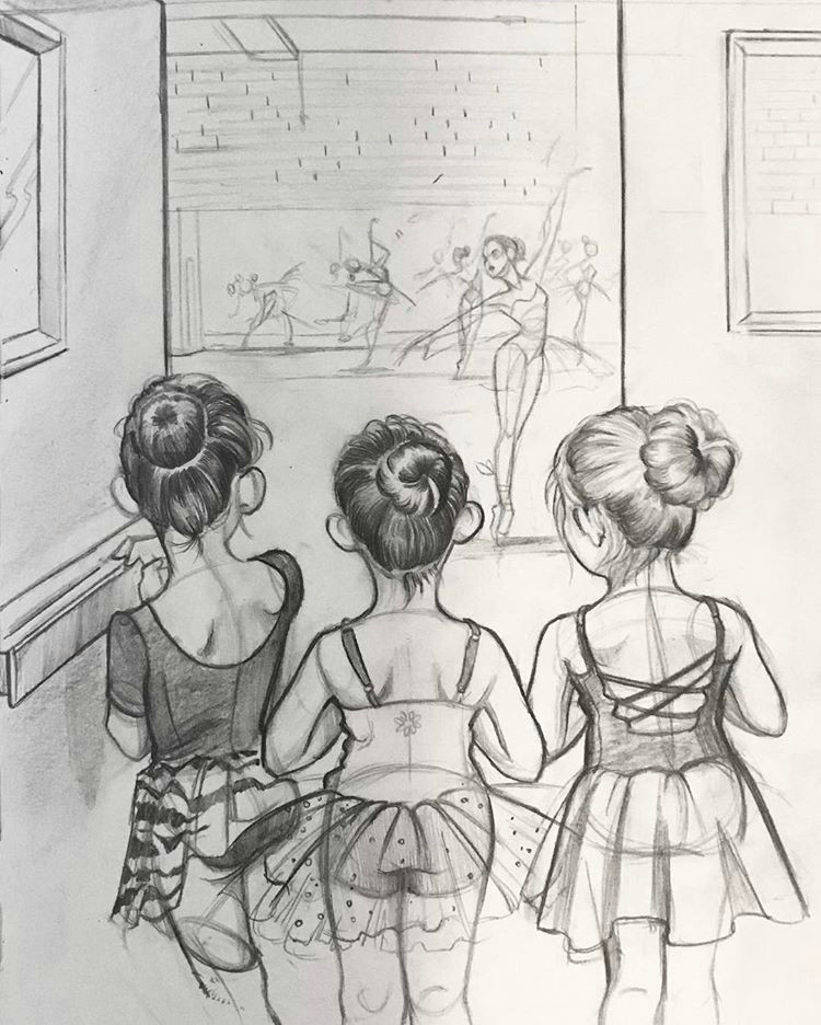 Drawings for Little Girls the Older Girls Inspired by A Moment Dance Dancers