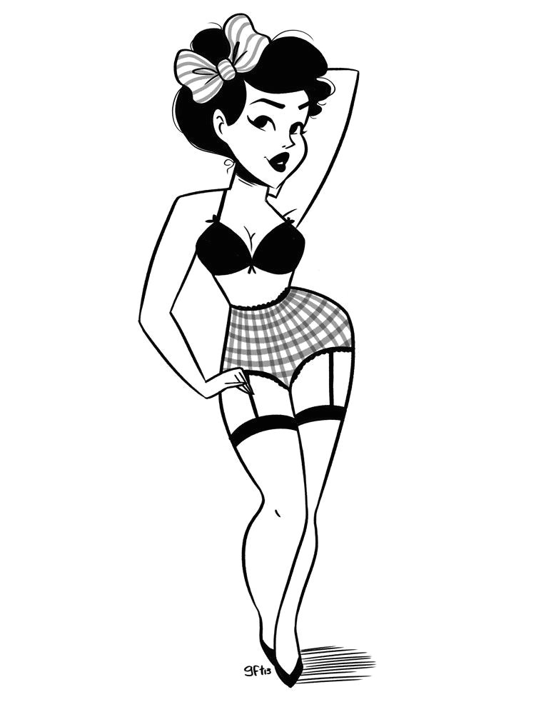 Drawings Of Pin Up Girls for A Tattoo Pin On A R T I S T A I
