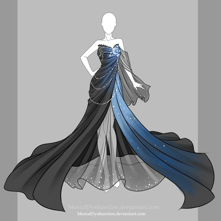 Dress Ideas to Draw 5 Tutorial Moon Wedding Concept 2020