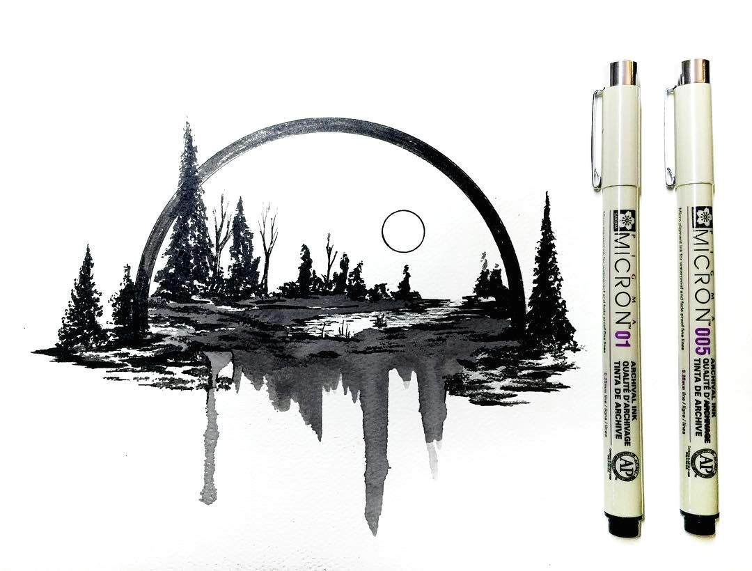 Dripping Drawing Easy Love the Dark Semi Circle Dripping Water Features and