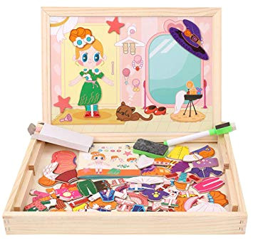 Dry Erase Draw Figures that Become Animated Amazon Com Magnetic Jigsaw Puzzle toddler toys