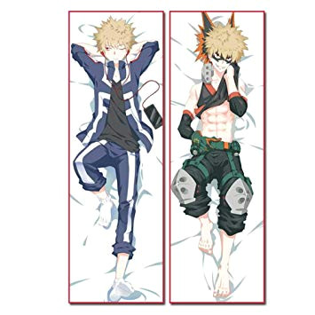 Easy Bakugou Drawing Raleighsee My Hero Academia Anime Katsuki Bakugou Body Pillowcase Peach Skin 2way Double Sided Different Printing Pillow Cover Hot Gift for Anime Fans