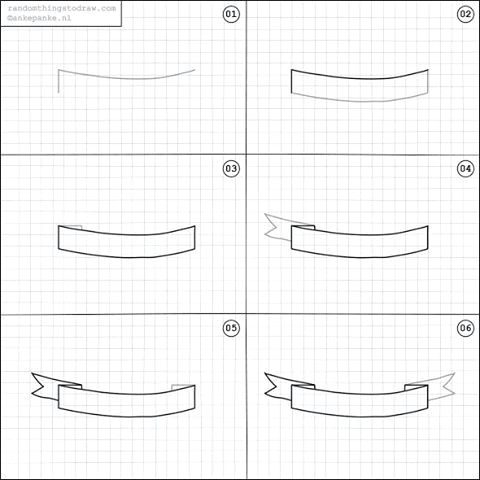 Easy Banner Drawing How to Draw A Banner Banner Drawing Easy Drawings Art