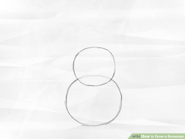 Easy Basic Drawing How to Draw A Snowman 8 Steps with Pictures Wikihow