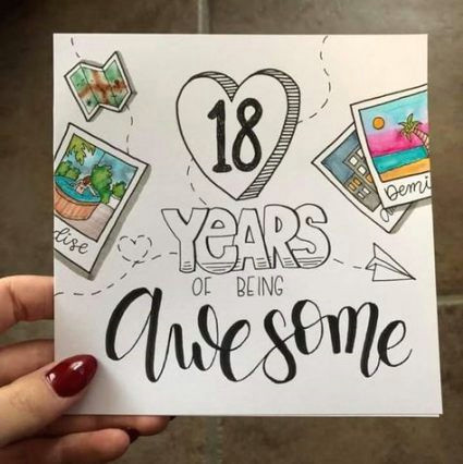 Easy Birthday Card Drawings 15 Ideas Birthday Card Diy Friend Families Diy Birthday