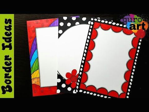 Easy Border Designs for School Projects to Draw Britto Border Designs On Paper Border Designs Project