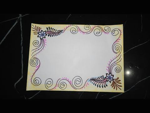 Easy Border Designs for School Projects to Draw Diy Simple Easy Decorative Border Design for Project