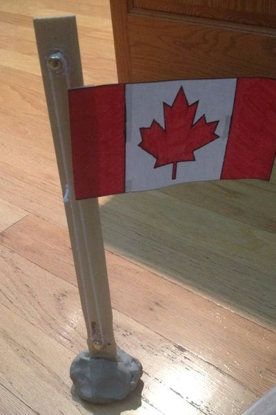 Easy Canada Flag Drawing Build A Flag Pole with Pulleys Week 2 Science Centers