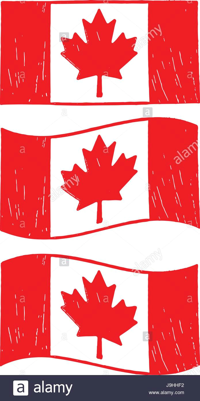 Easy Canada Flag Drawing Canadian Vectors Stockfotos Canadian Vectors Bilder Alamy