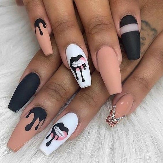 Easy Coffin Drawing 30 Unique Coffin Nails are Definitely Your Choice Nails