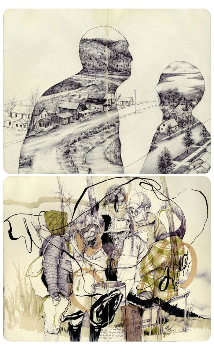 Easy Collage Drawing Ideas Art Inspiration and Artwork by Pat Perry Patperry