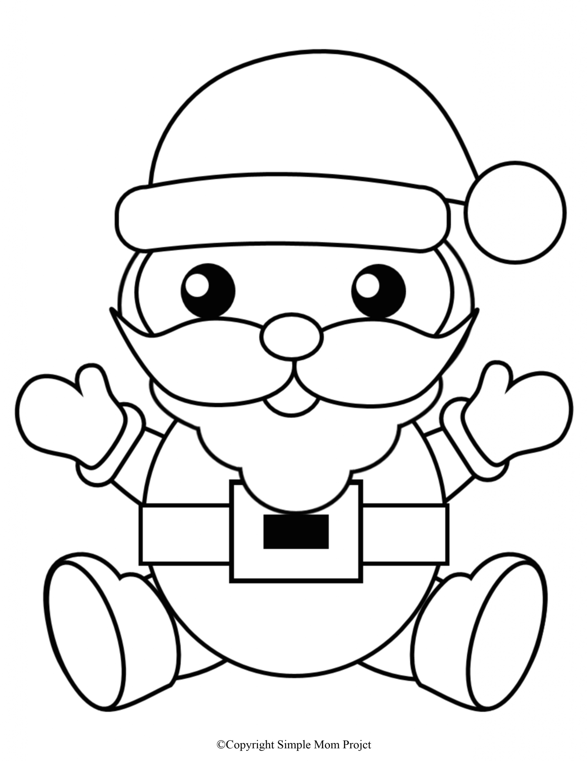 Easy Cute Christmas Drawings Free Printable Christmas Coloring Sheets for Kids and Adults