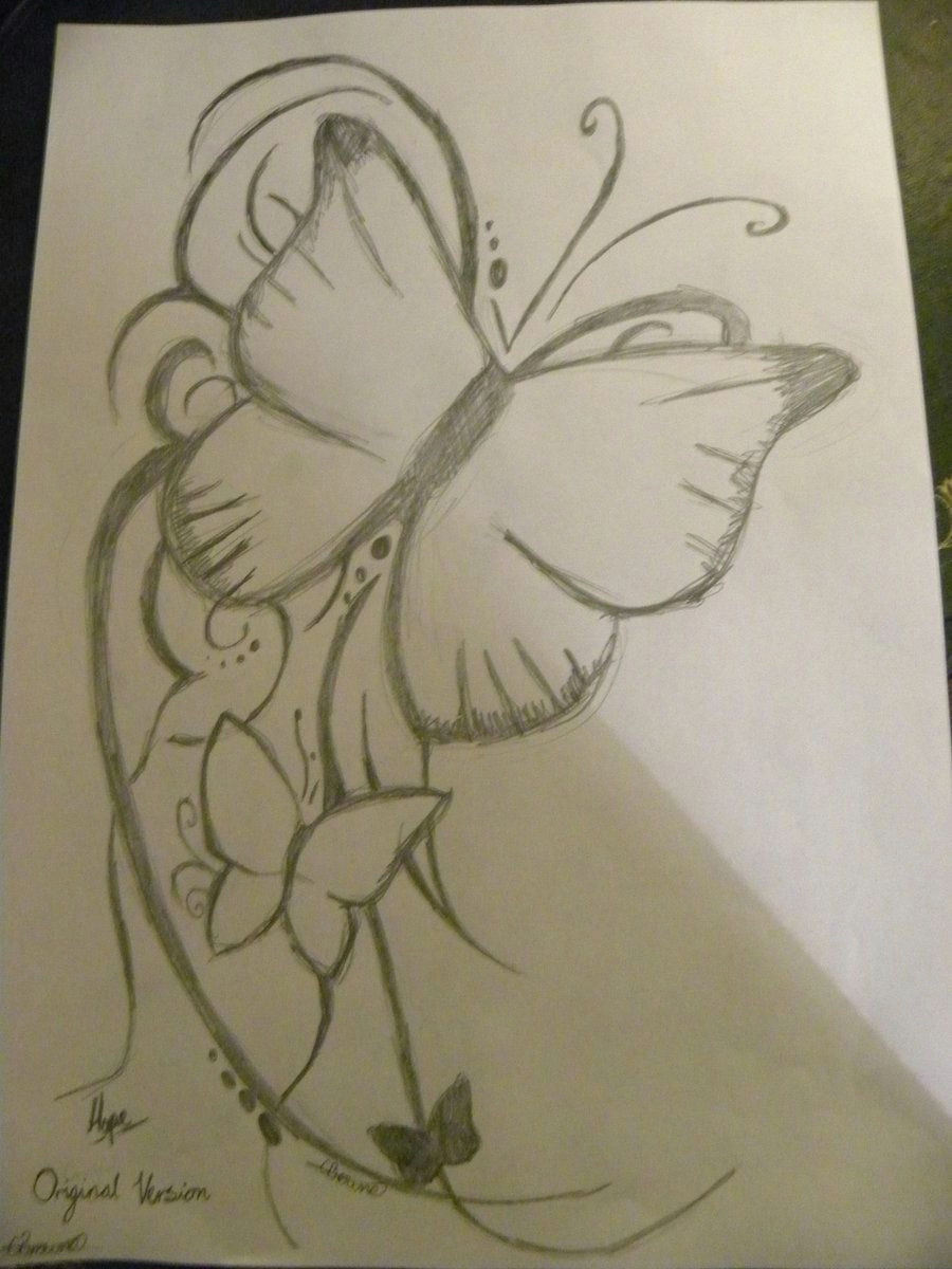 Easy Cute Fairy Drawing Tattoo Pencil Drawings Tumblr butterfly Tattoo Pencil by