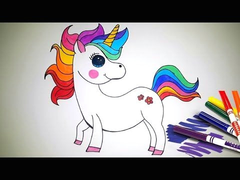 Easy Cute Unicorn Drawings Youtube Unicorn Drawing Easy Drawings for Kids Easy