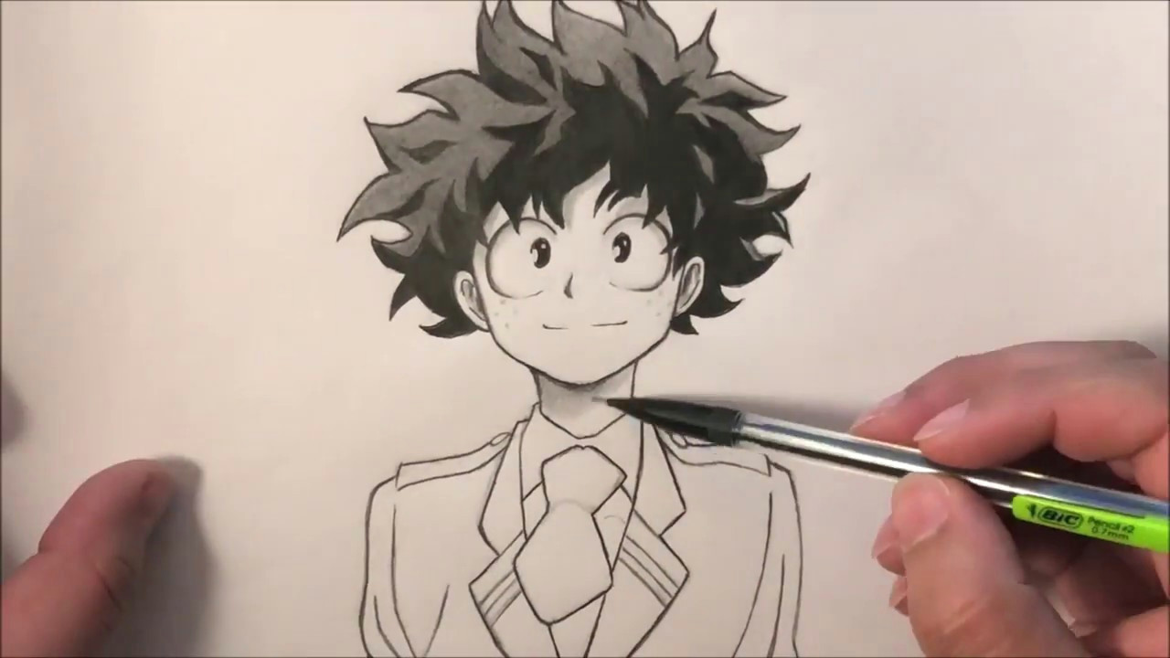 Easy Deku Drawing Ruang Belajar Siswa Kelas 6 Anime Drawings Deku