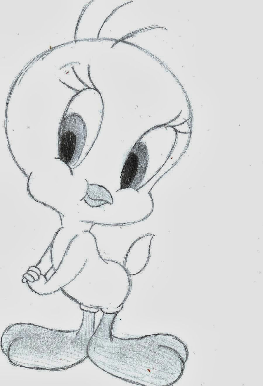 Easy Disney Things to Draw Colours Drawing Wallpaper Tweety Bird Cartoone Colour