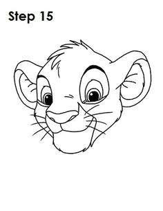 Easy Draw King 12 Best H T D S I M B A Images How to Draw Simba Lion