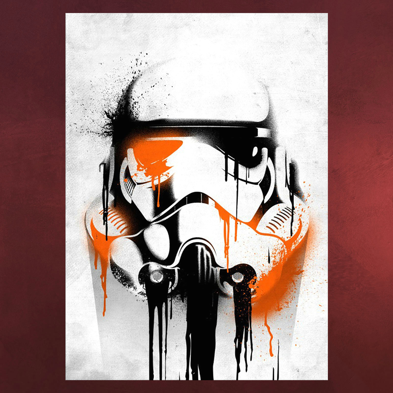 Easy Draw Star Wars Star Wars Stormtrooper Banksy Metall Poster