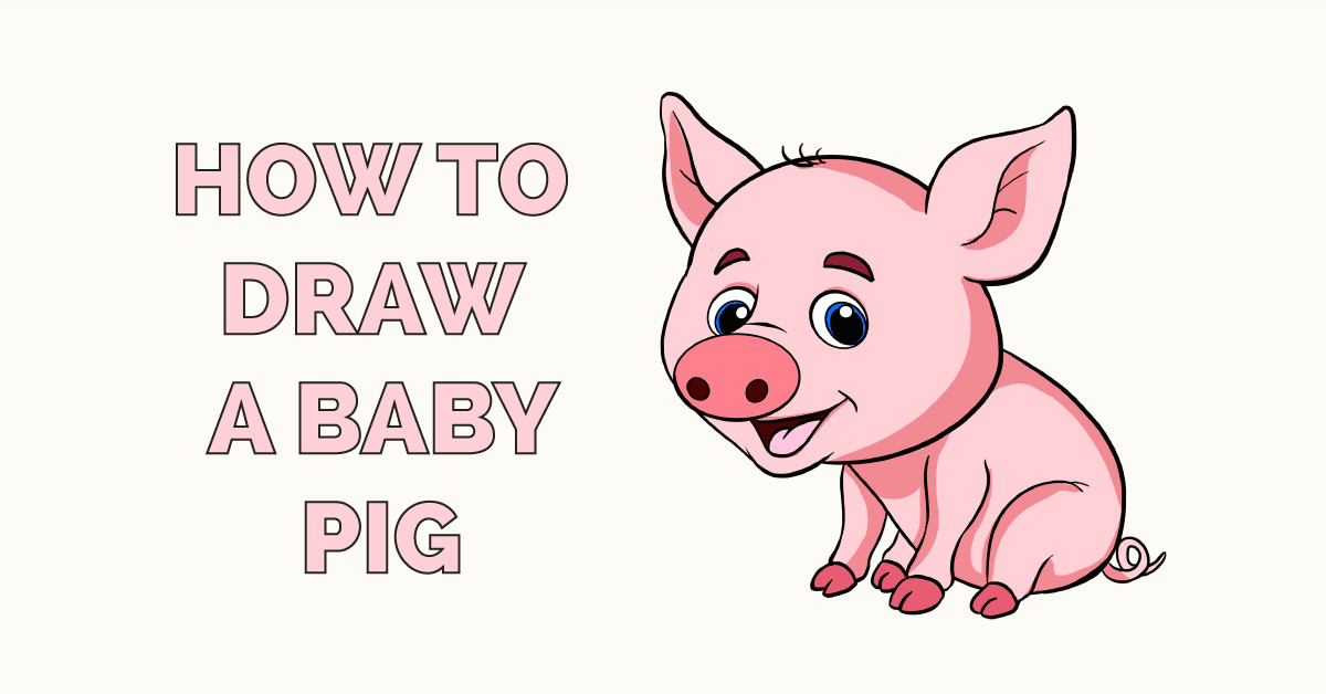 Easy Drawing Of A Baby How to Draw A Fire Baby Animal Drawings Baby Pigs Easy