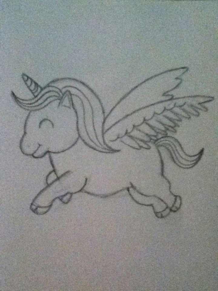 Easy Drawing Of A Unicorn How to Draw A Cartoon Unicorn Unicorn Drawing Cartoon