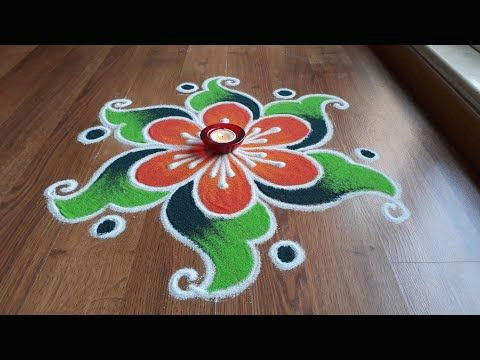 Easy Drawing Rangoli Simple Easy and Quick Freehand Rangoli Designs with Colours