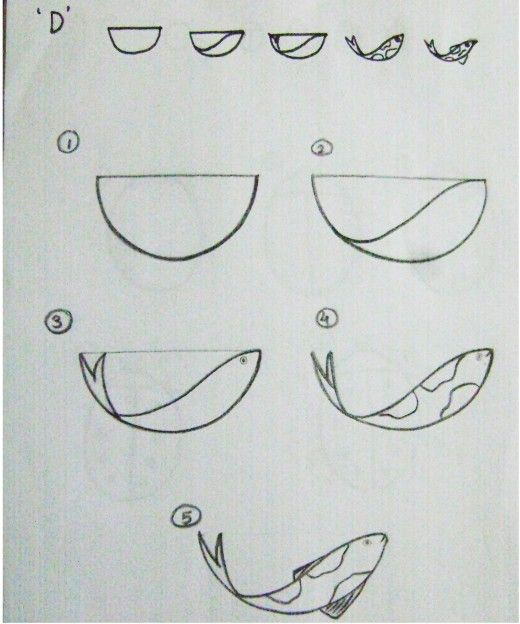 Easy Drawings Of Koi Fish Here You Will Find some Very Easy Drawing Instructions Using