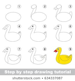Easy Duck Pictures to Draw Portfolio Von Kid Games Catalog Auf Shutterstock Easy