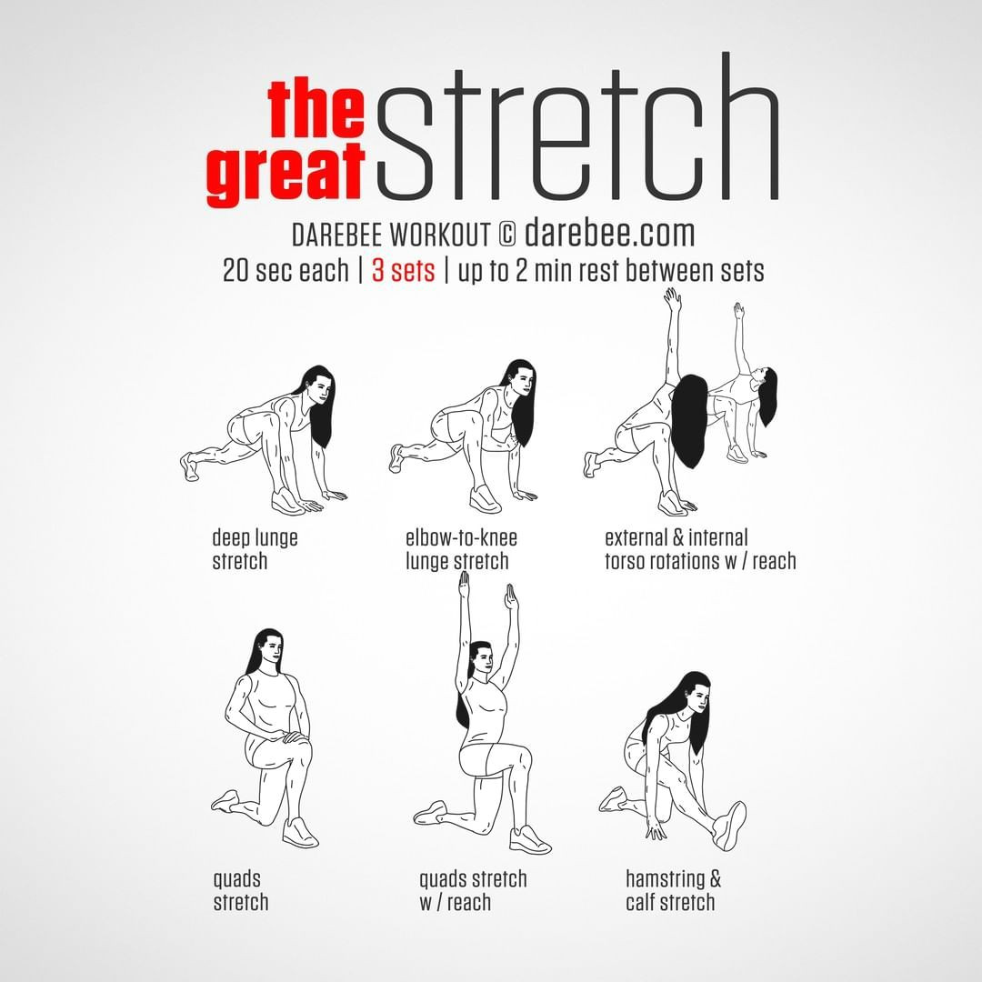 Easy Dumbbell Drawing Darebee Fitness Made Easy On Instagram the Great Stretch