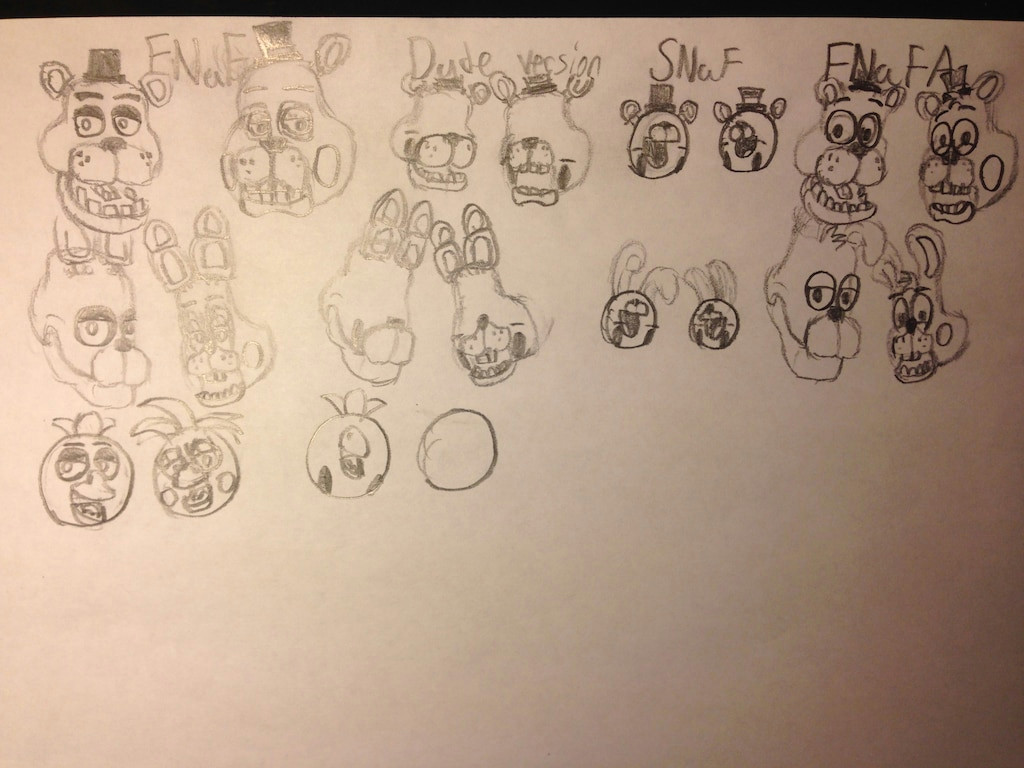 Easy Fnaf Drawings Komunita Slua by Steam Fnaf Drawing Styles W I P