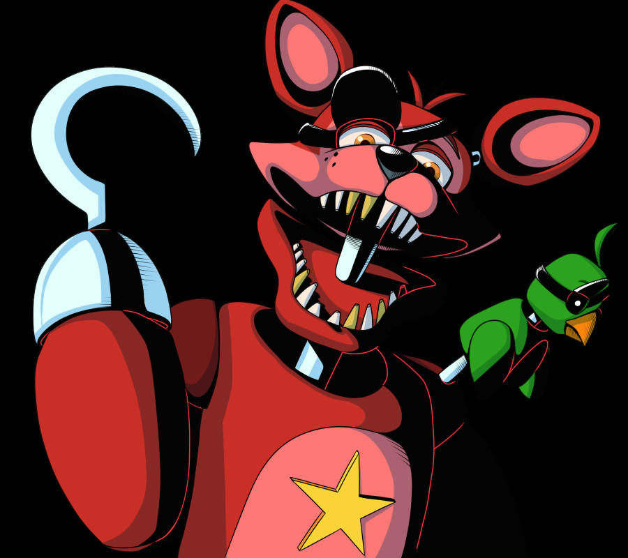 Easy Fnaf Drawings Rockstar Foxy by Serifdraws Fnaf Drawings Anime Fnaf Fnaf