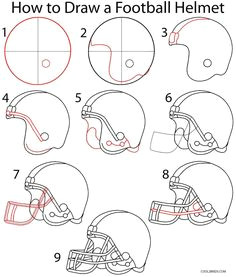 Easy Football Helmet Drawing 26 Best Football Drawings Images Football Drawings