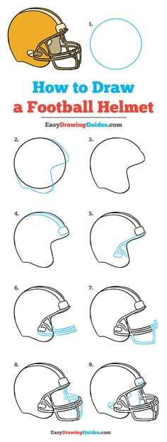 Easy Football Helmet Drawing 26 Best Football Drawings Images Football Drawings