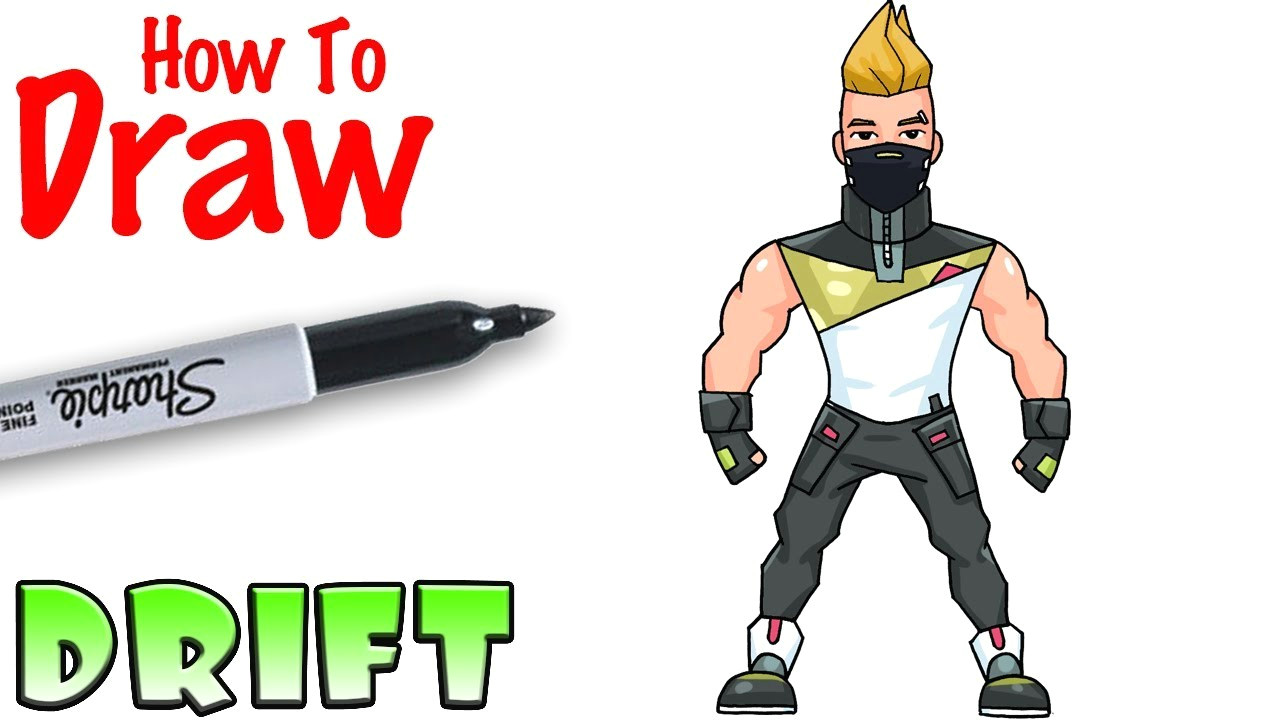 Easy fortnite Characters to Draw How to Draw Drift fortnite