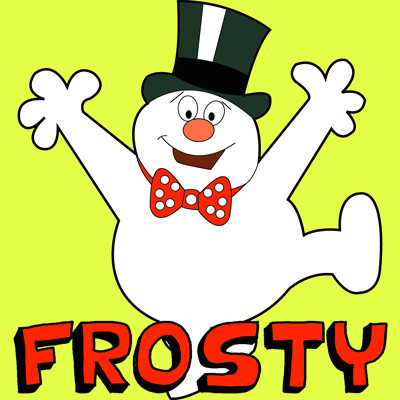 Easy Frosty the Snowman Drawing How to Draw Frosty the Snowman Step by Step Drawing Tutorial