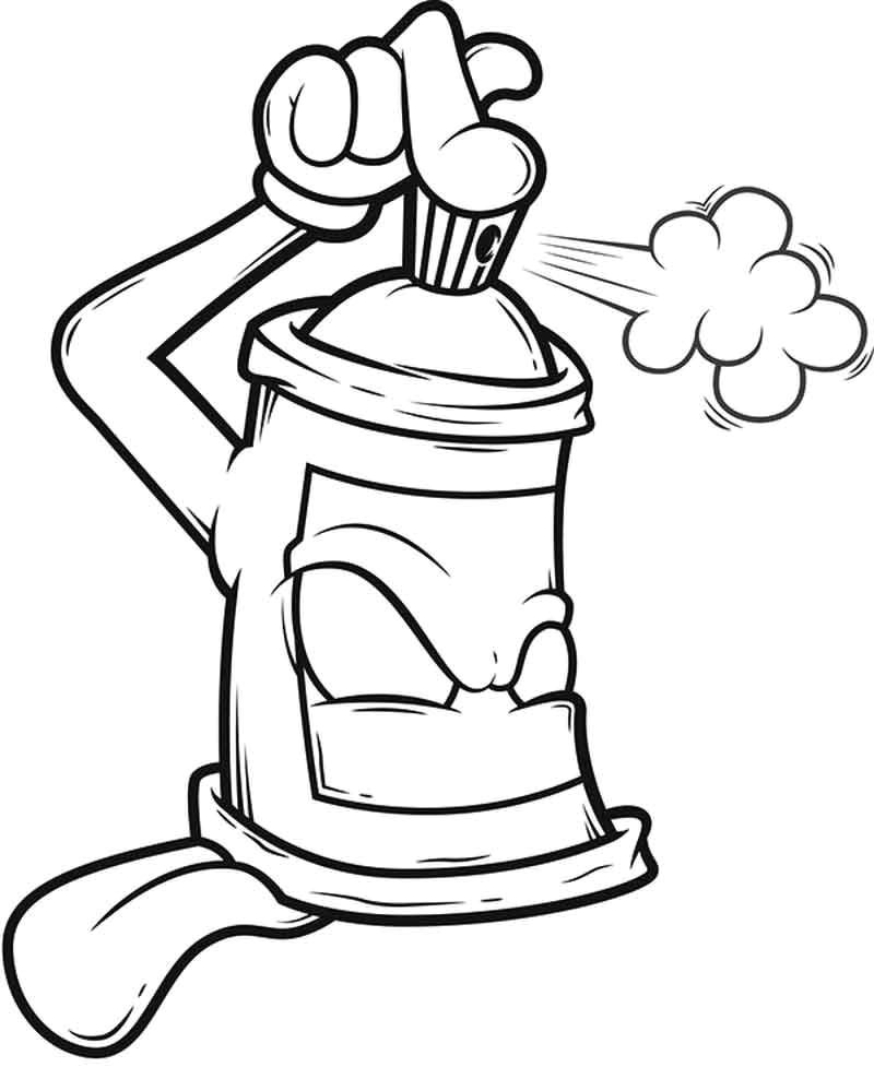 Easy Graffiti Characters Drawings Graffiti Coloring Pages Spraypaint From Adult Coloring Pages