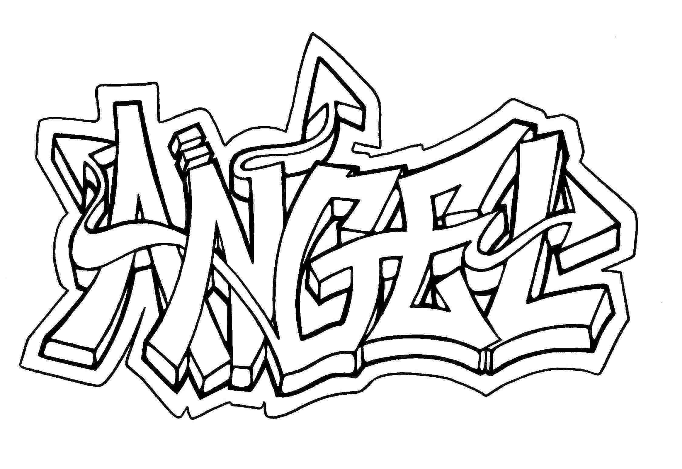 Easy Graffiti Characters Drawings Simple Graffiti Coloring Pages Huangfei Info