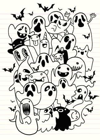 Easy Halloween Drawings for Kids Stock Vector In 2020 Cute Doodle Art Doodle Art Drawing