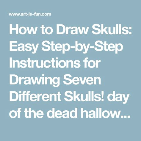 Easy Halloween Drawings Step by Step How to Draw Skulls Easy Step by Step Instructions for