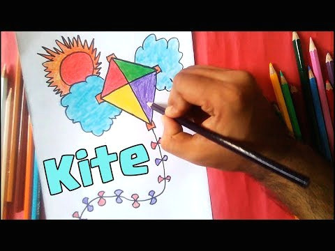 Easy Hard Drawings How to Draw A Kite Easy Drawing Youtube