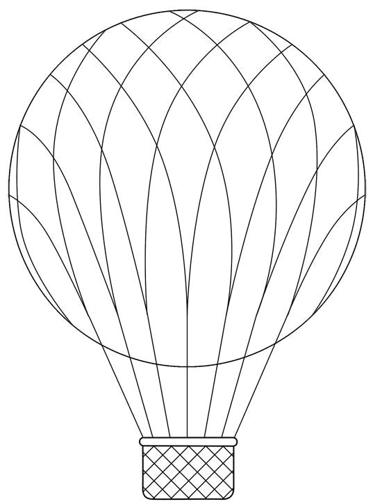 Easy Hot Air Balloon Drawing Hot Air Balloon Basket Patterns Patterns Kid Hot Air