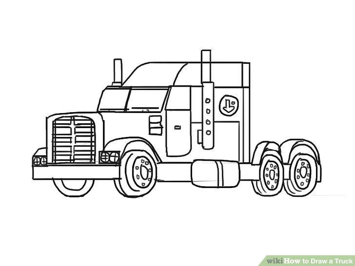 Easy How to Draw A Car 2 Easy Ways to Draw A Truck with Pictures Wikihow